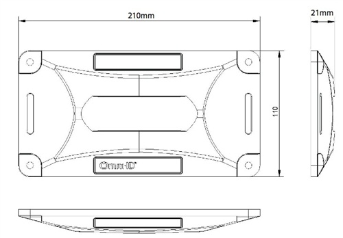 Omni-ID Dura 3000 Size