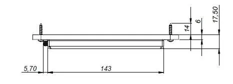 AA-CP11 UHF RFID 天線尺寸