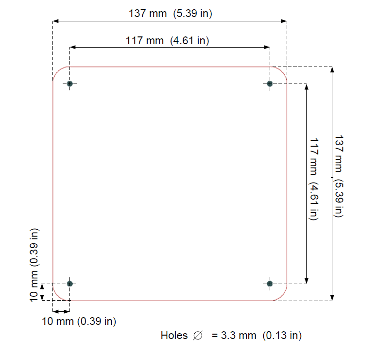AA-L11 UHF RFID 天線尺寸