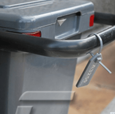 UHF RFID 束帶型標籤管控收集箱桶