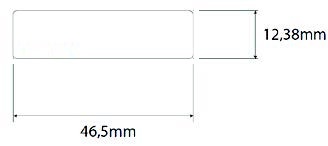 RL500 UHF RFID 貼紙標籤尺寸