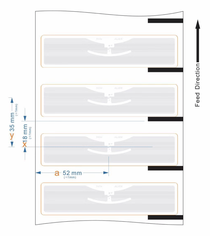 RL800 UHF RFID Label Size