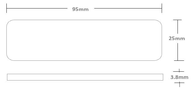 RF1200M UHF RFID 標籤尺寸