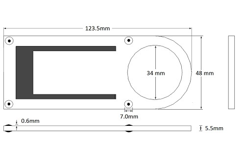 RS1000 戶外耐用 UHF RFID 標籤尺寸